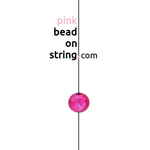 Pink Bead on String